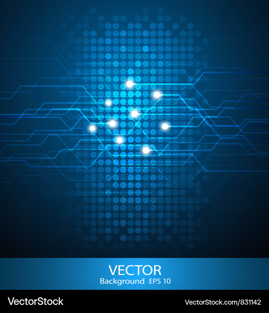 Electronic Circuit Background vector image