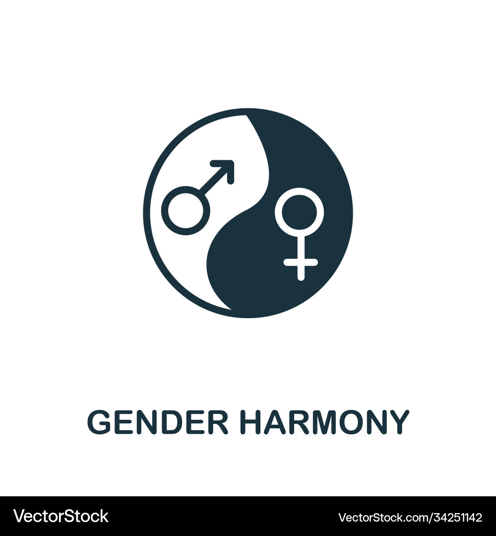 Geschlecht Harmonie Symbol einfaches Element aus dem Leben Geschlecht Harmonie Symbol einfaches Element aus dem Leben vektorbild