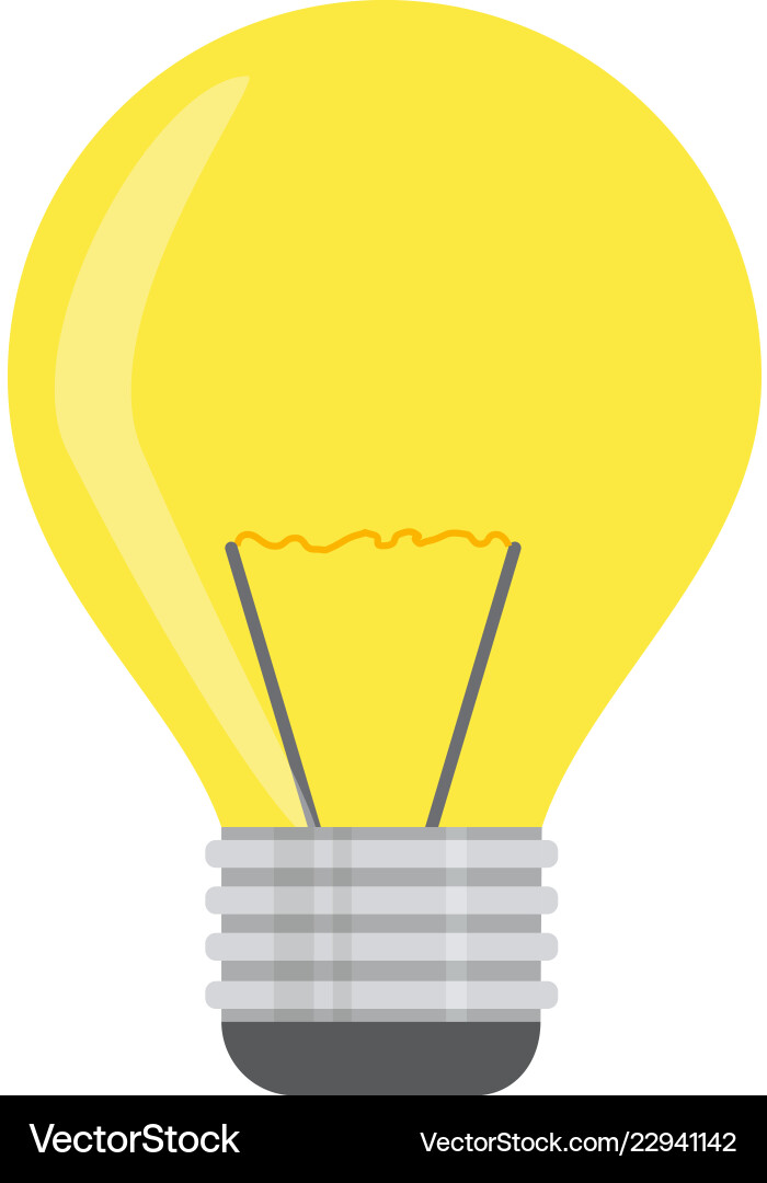 Idea bulb on white background for graphic and web Idea bulb on white background for graphic and web vector image