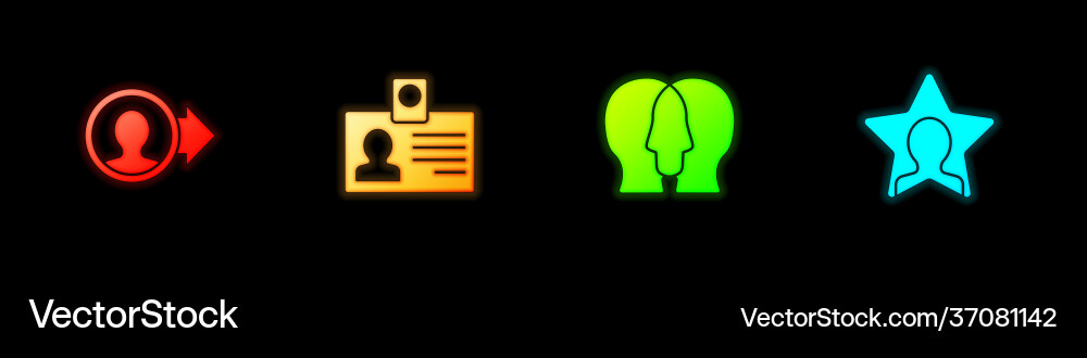 Set create account screen identification badge Set create account screen identification badge vector image