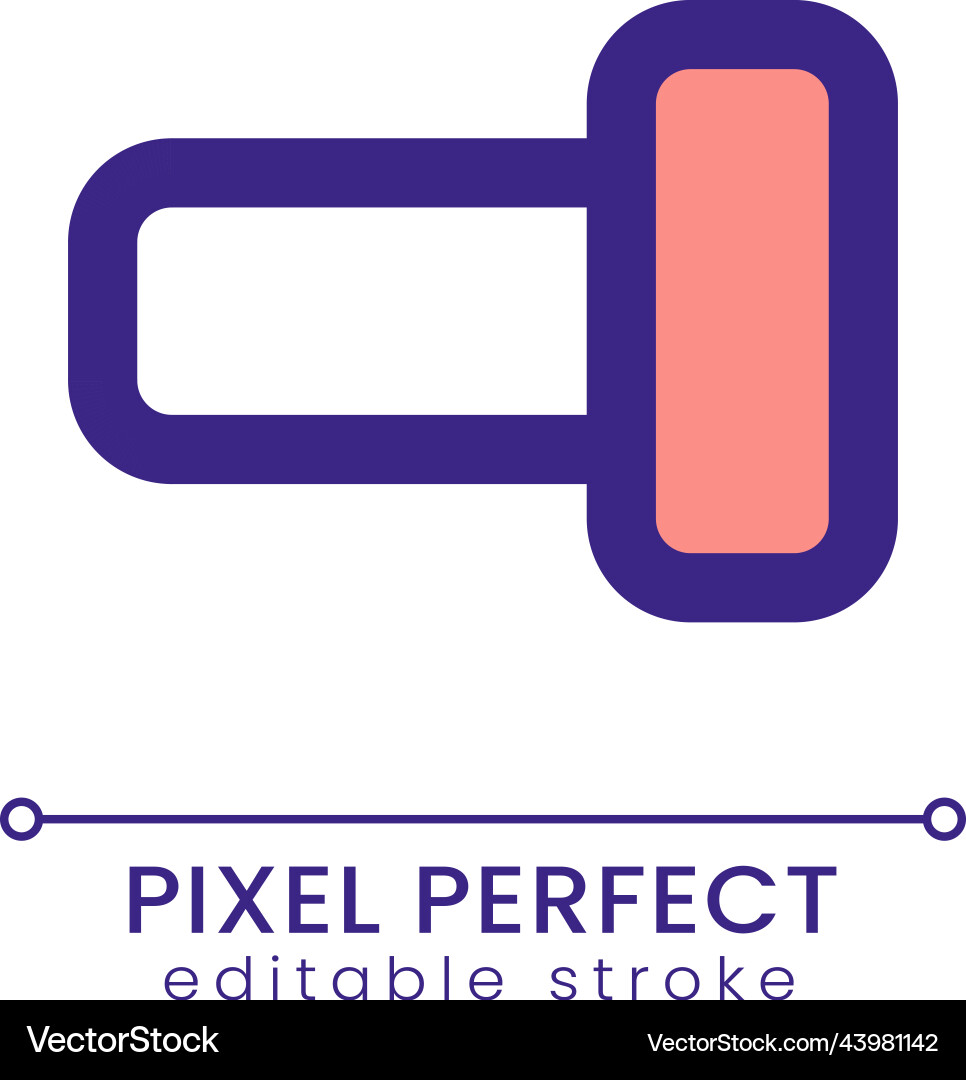 Switch on pixel perfect rgb color ui icon Switch on pixel perfect rgb color ui icon vector image