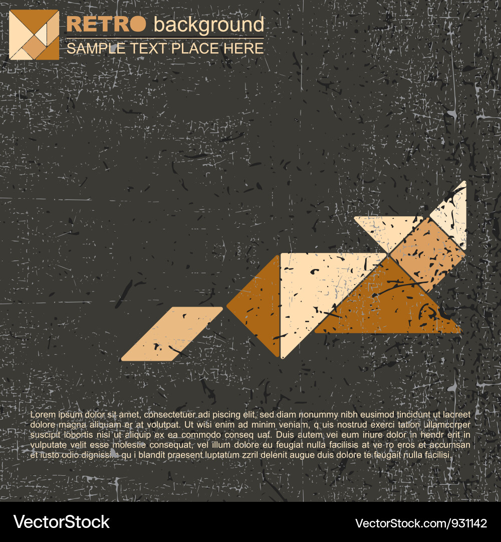 Tangram cat Vector Image