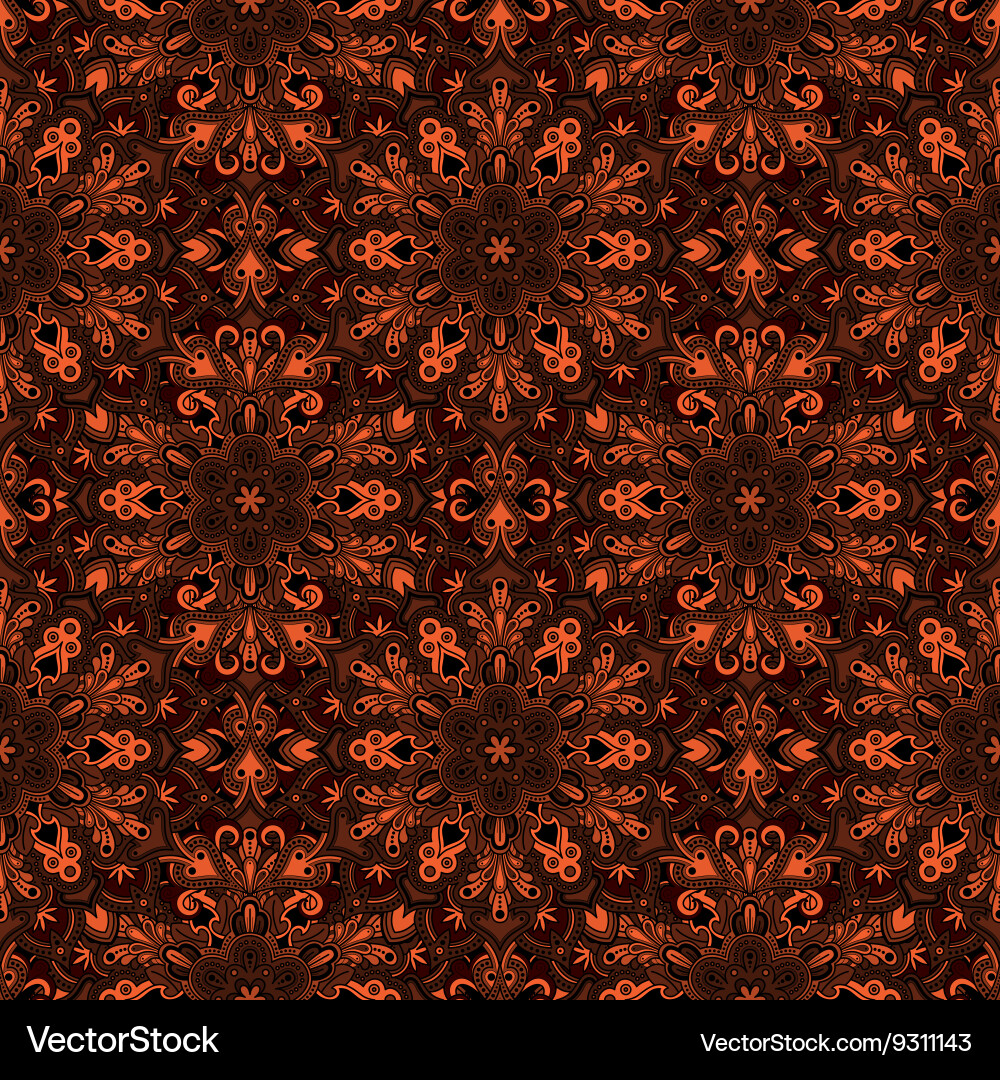 Boho flower pattern Vector Image