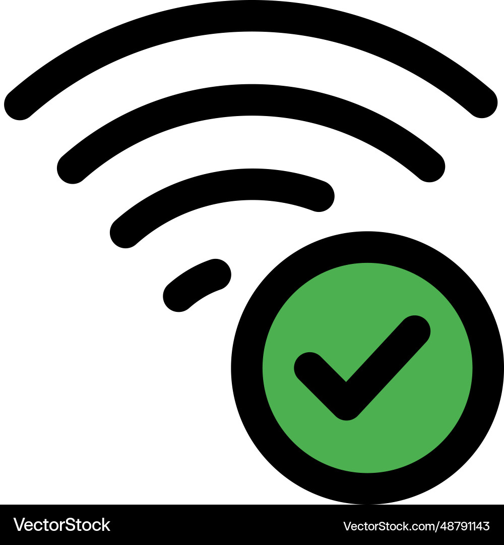 Checking the speed of wireless network vector image