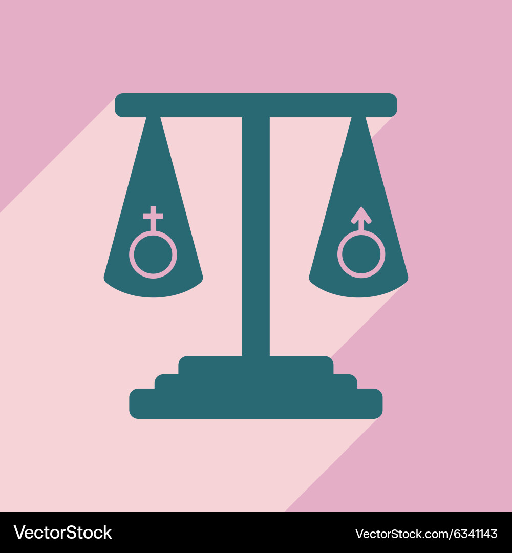 Flat with shadow icon and mobile application Vector Image
