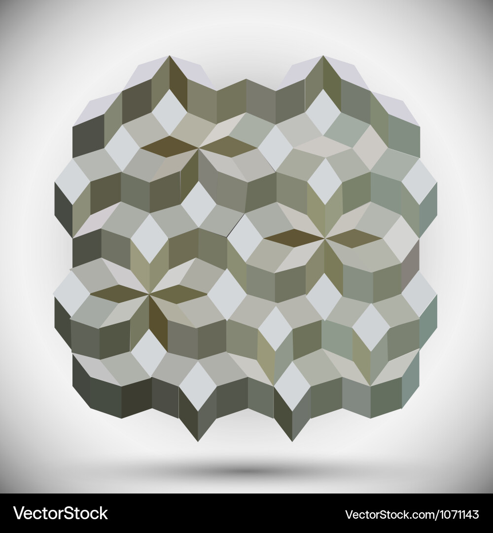 Geometric Hexagon Pattern Background vector image