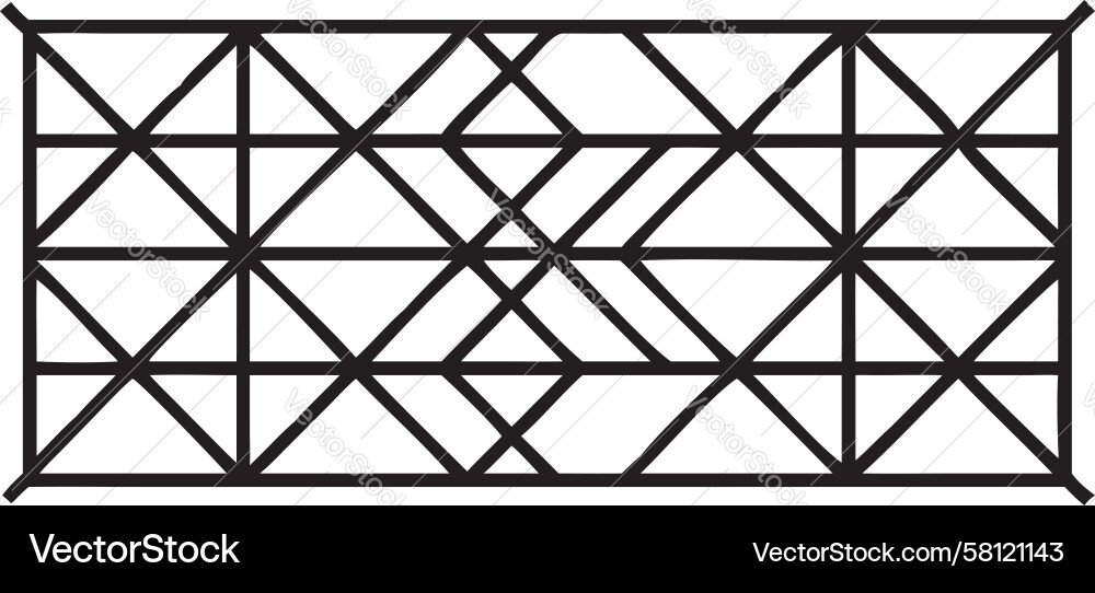 Intricate Triangle Network Vector Image