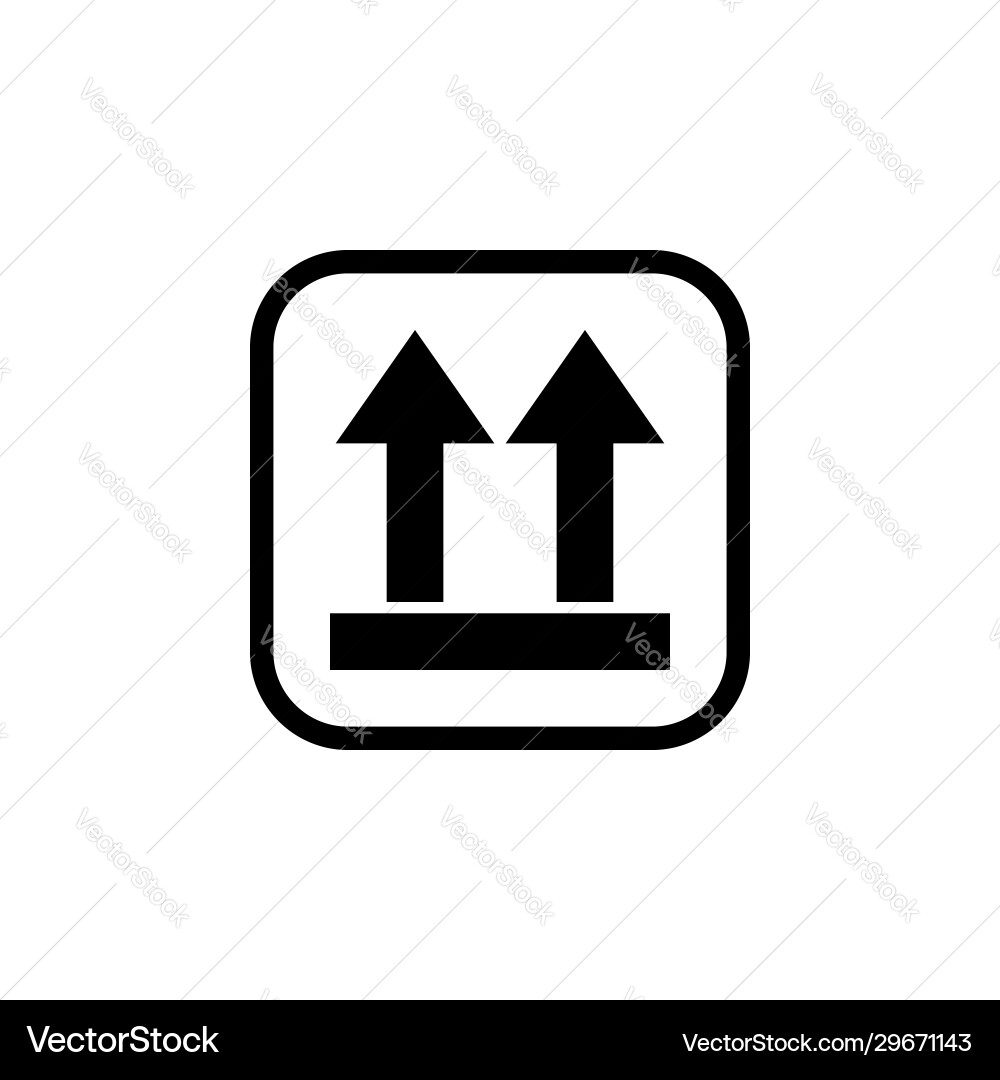Stack up symbol for package signs Stack up symbol for package signs vector image
