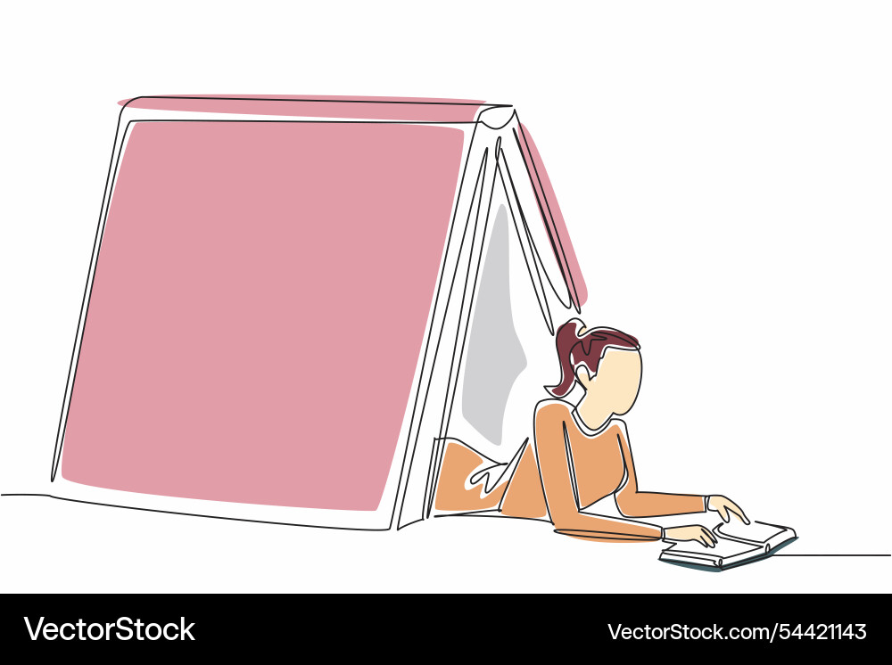 World introvert day continuous one line drawing Vector Image