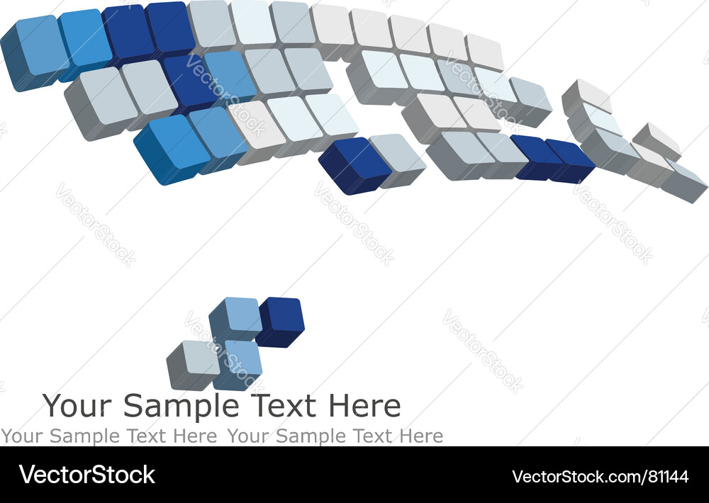 3d checked background vector image