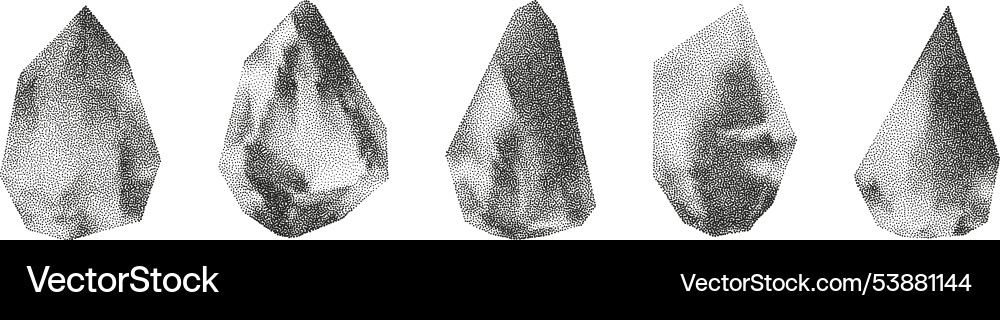 3d gradient geometric shapes with noise 3d gradient geometric shapes with noise vector image