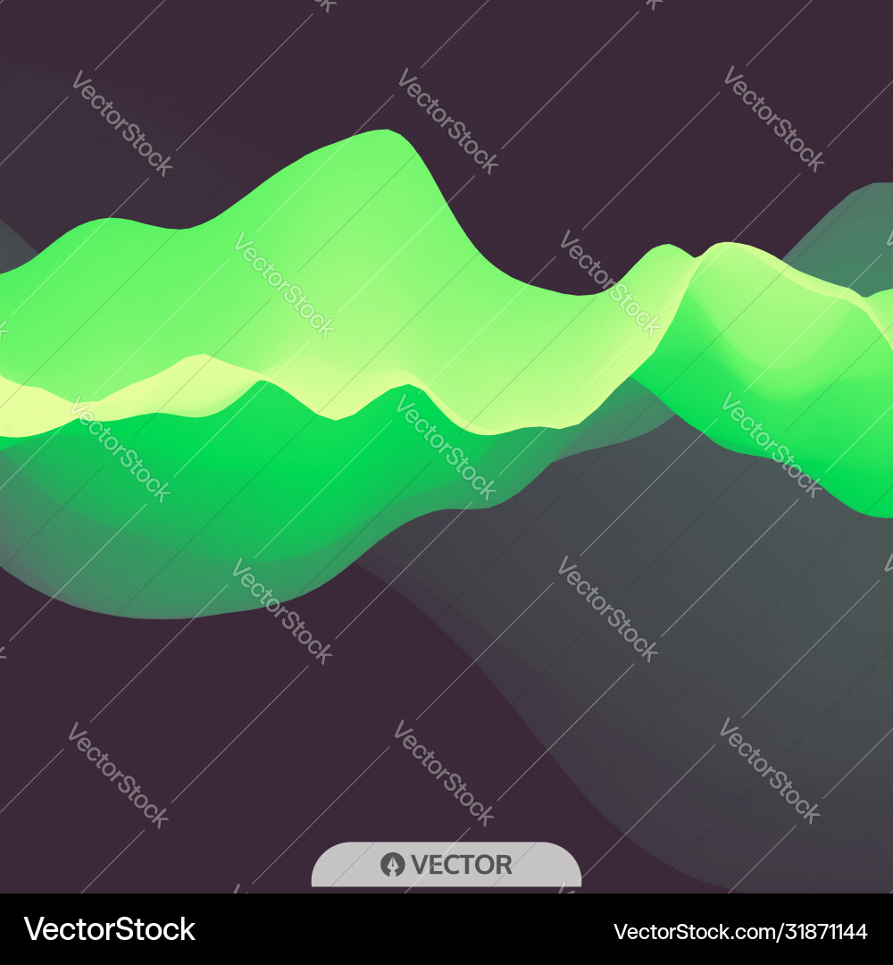 3d wavy background dynamic effect futuristic 3d wavy background dynamic effect futuristic vector image