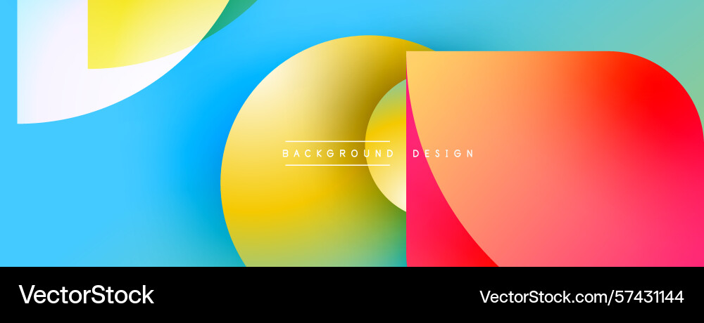 Abstract colorful shapes overlap gradient hues Abstract colorful shapes overlap gradient hues vector image