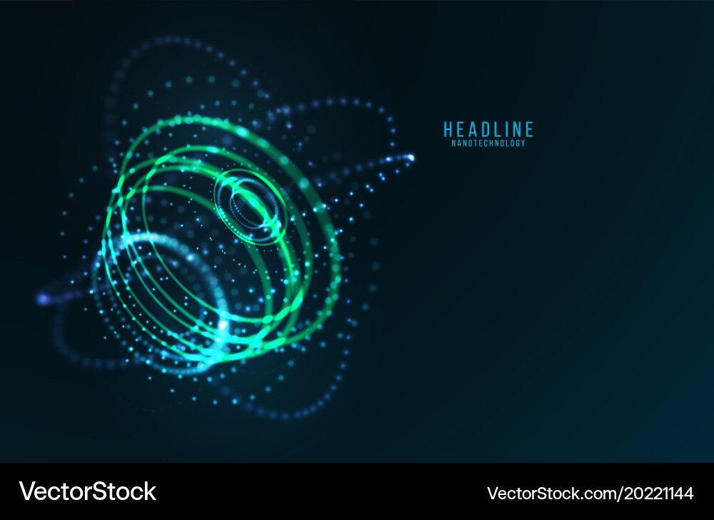 Abstract futuristic object hud element vector image