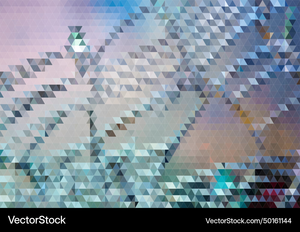 Abstract image of broken glass from triangles Vector Image