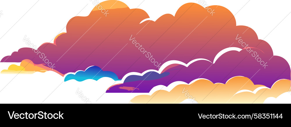 Dynamic Cloud Gradient Vector Image