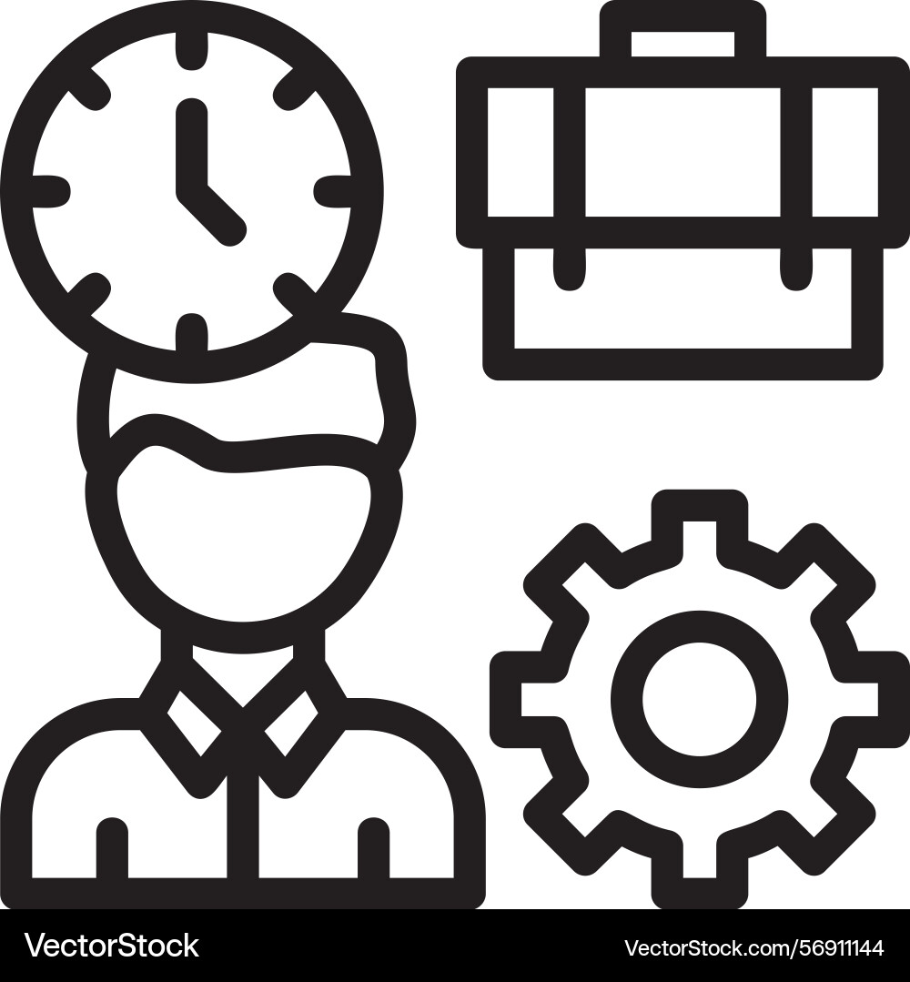 Flexibility linear style icon design vector image