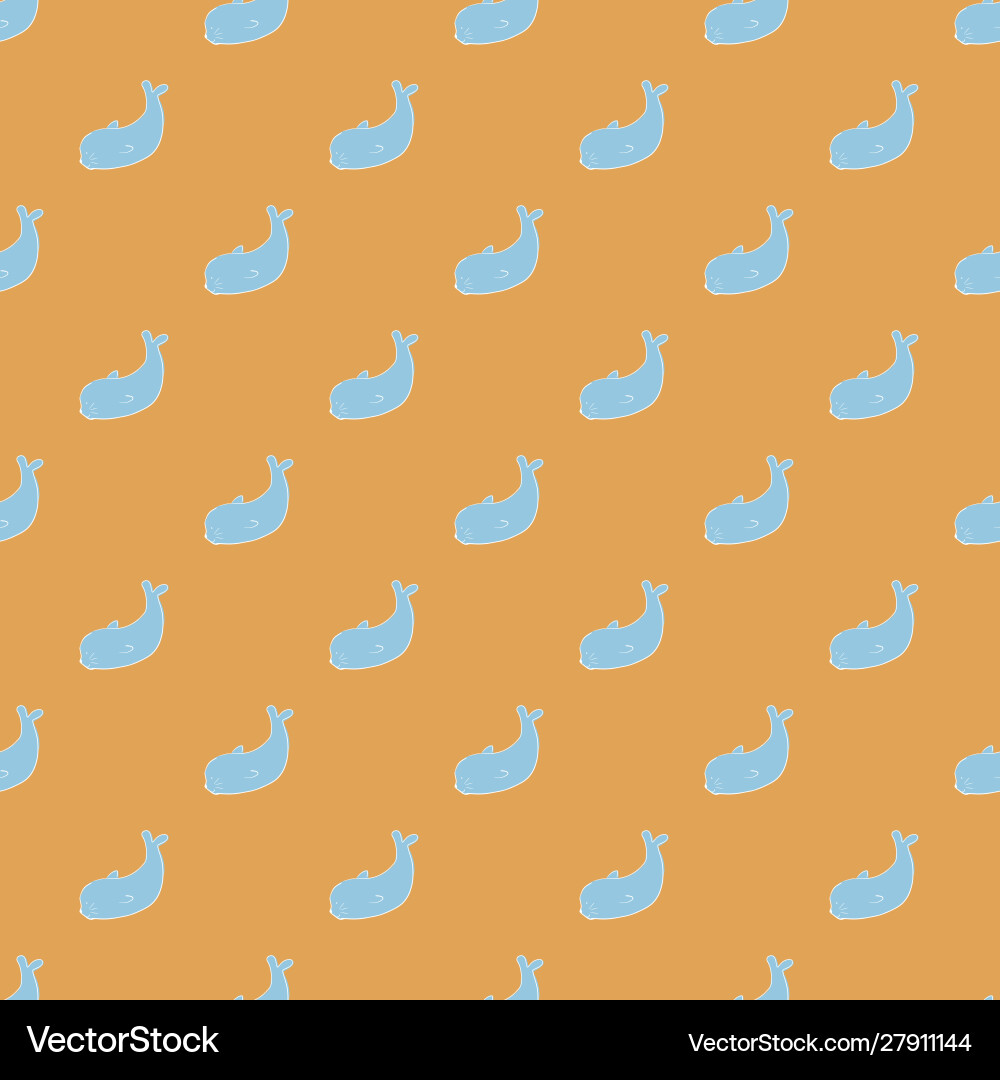 Seal seamless repeat pattern design vector image