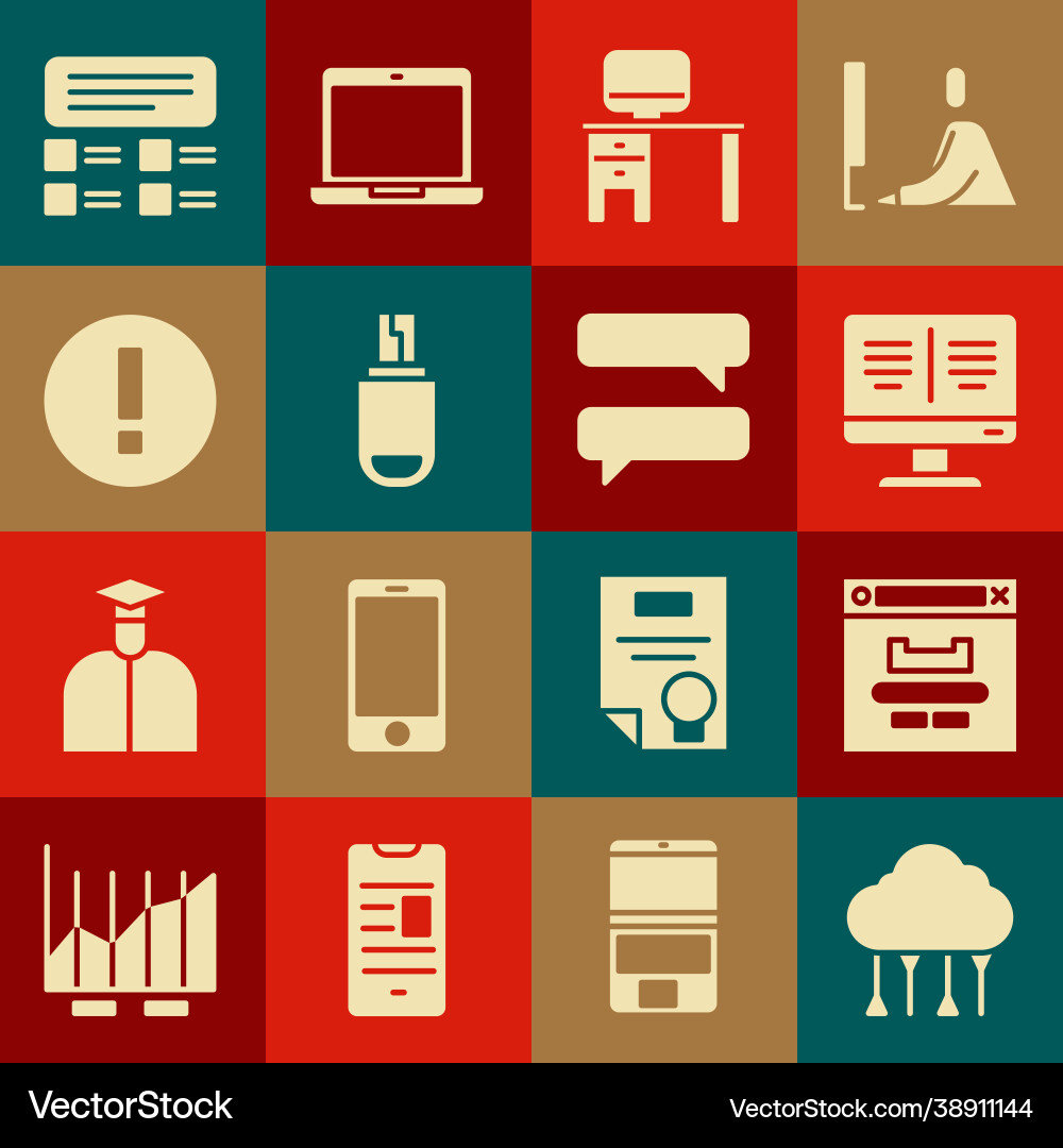 Set network cloud connection browser window Set network cloud connection browser window vector image