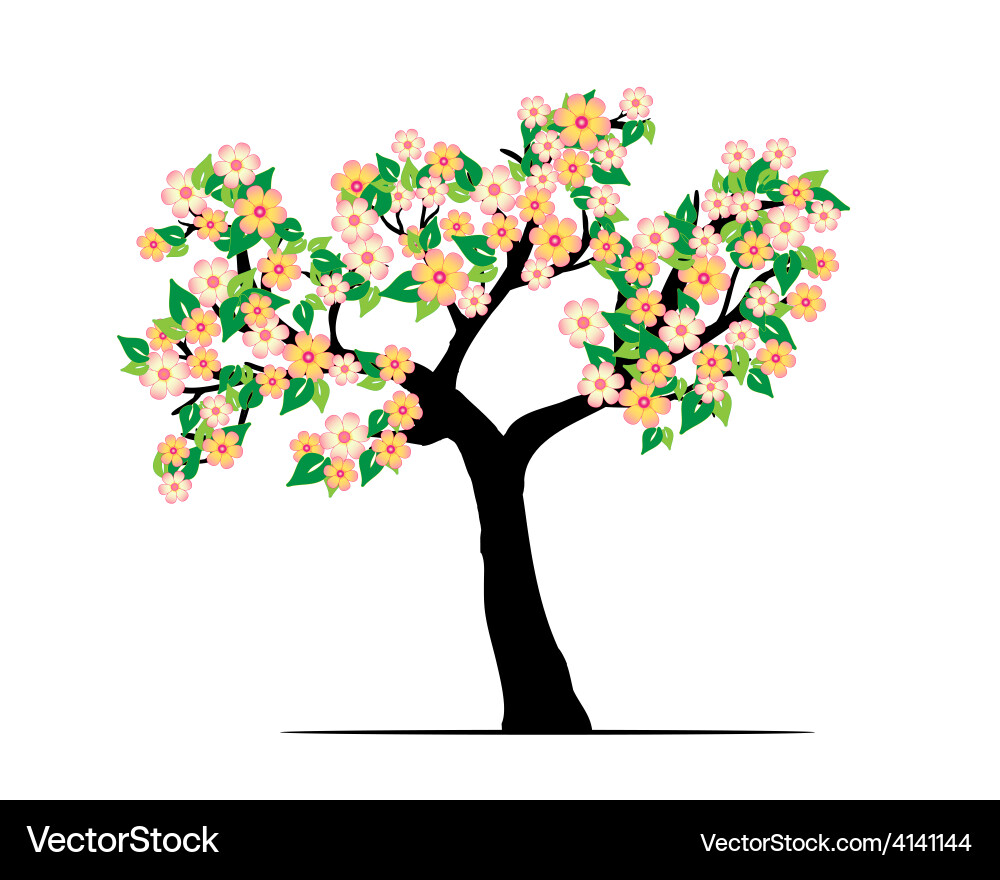 Spring tree vector image