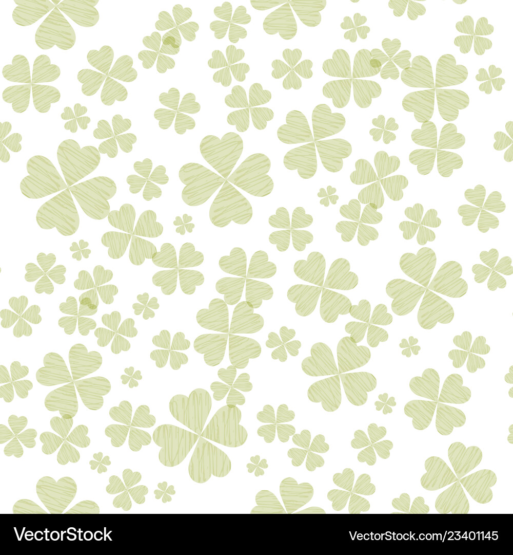 Abstract seamless pattern with green shamrock Abstract seamless pattern with green shamrock vector image