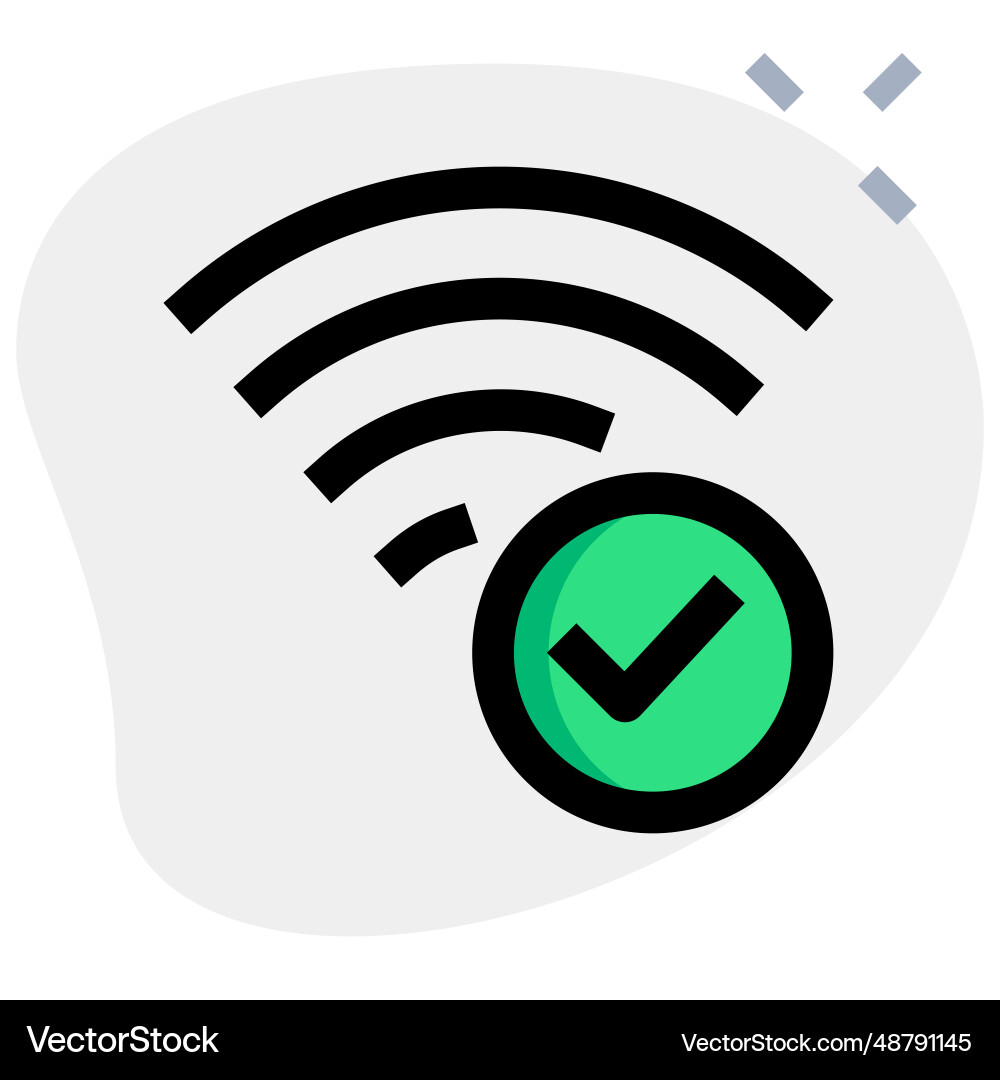Checking the speed of wireless network vector image
