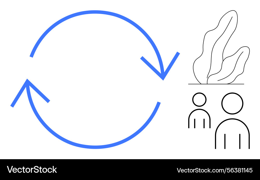 Circular process concept with arrows Circular process concept with arrows vector image