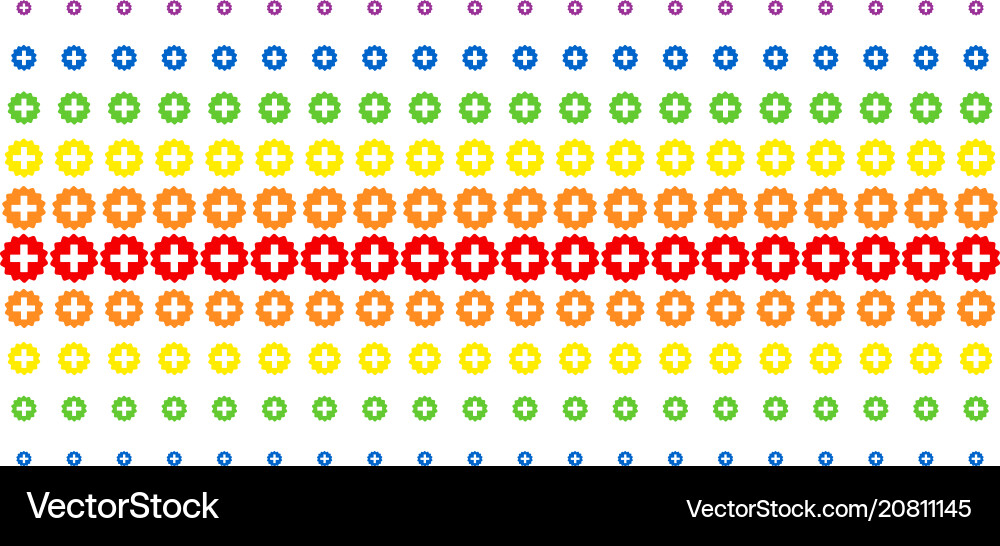 Gestalt halbtone spektrale Array erstellen vektorbild
