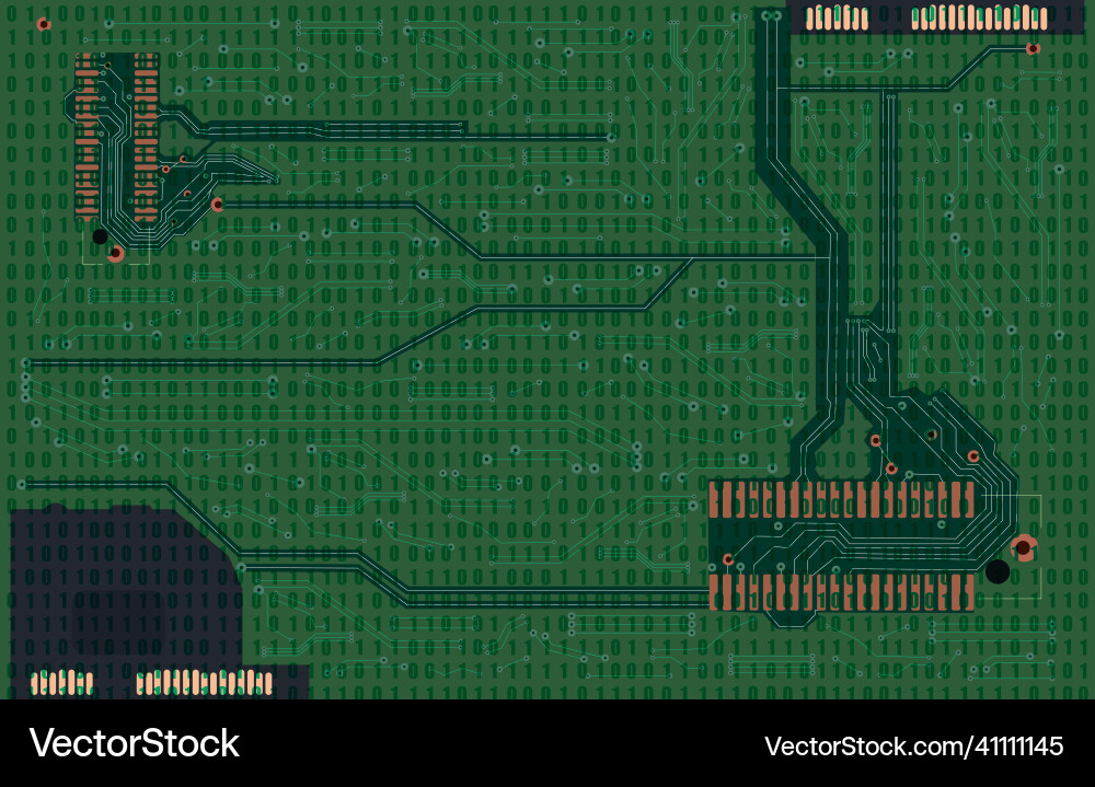 Green microscheme background with binary Green microscheme background with binary vector image