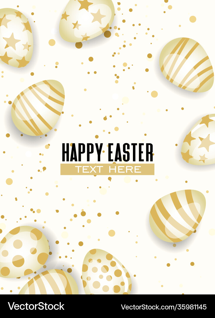 Happy easter background Happy easter background vector image