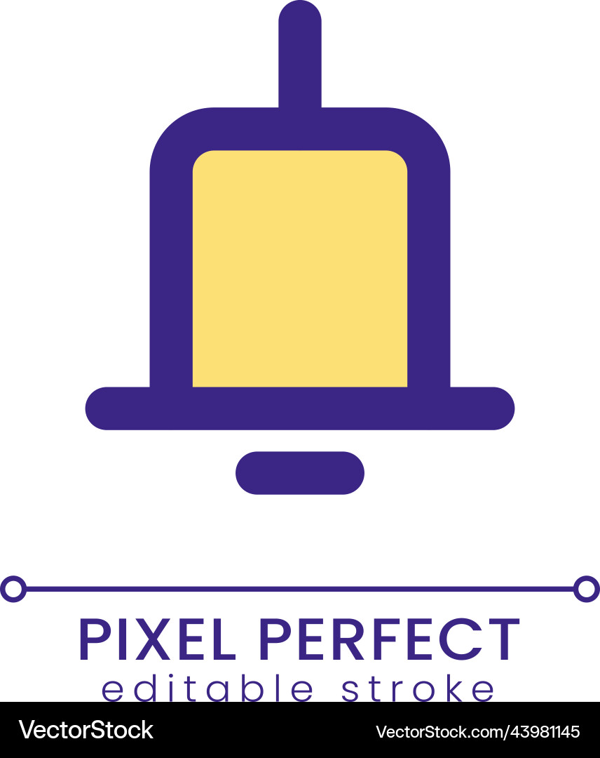Notification pixel perfect rgb color ui icon Notification pixel perfect rgb color ui icon Vector Image