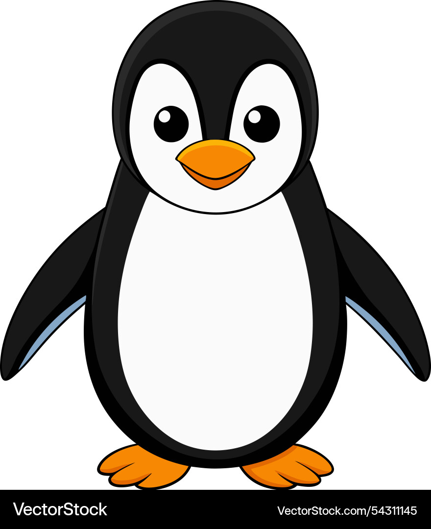 Penguin design with white background Vector Image