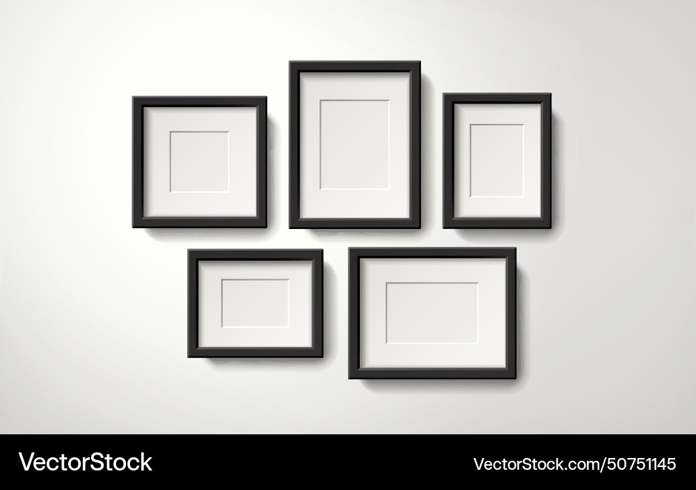 Picture frames collection Royalty Free Vector Image