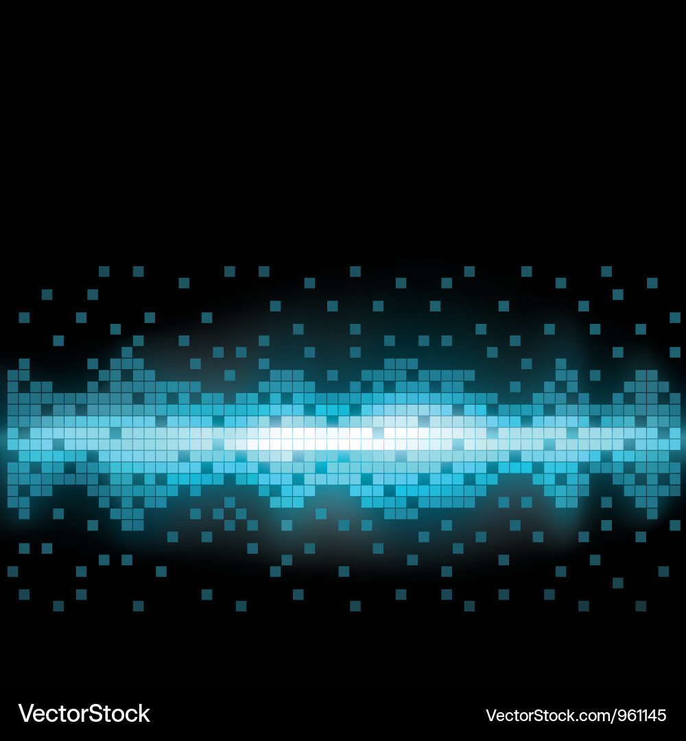 Pixel Spectrum Analyzer Vector Image