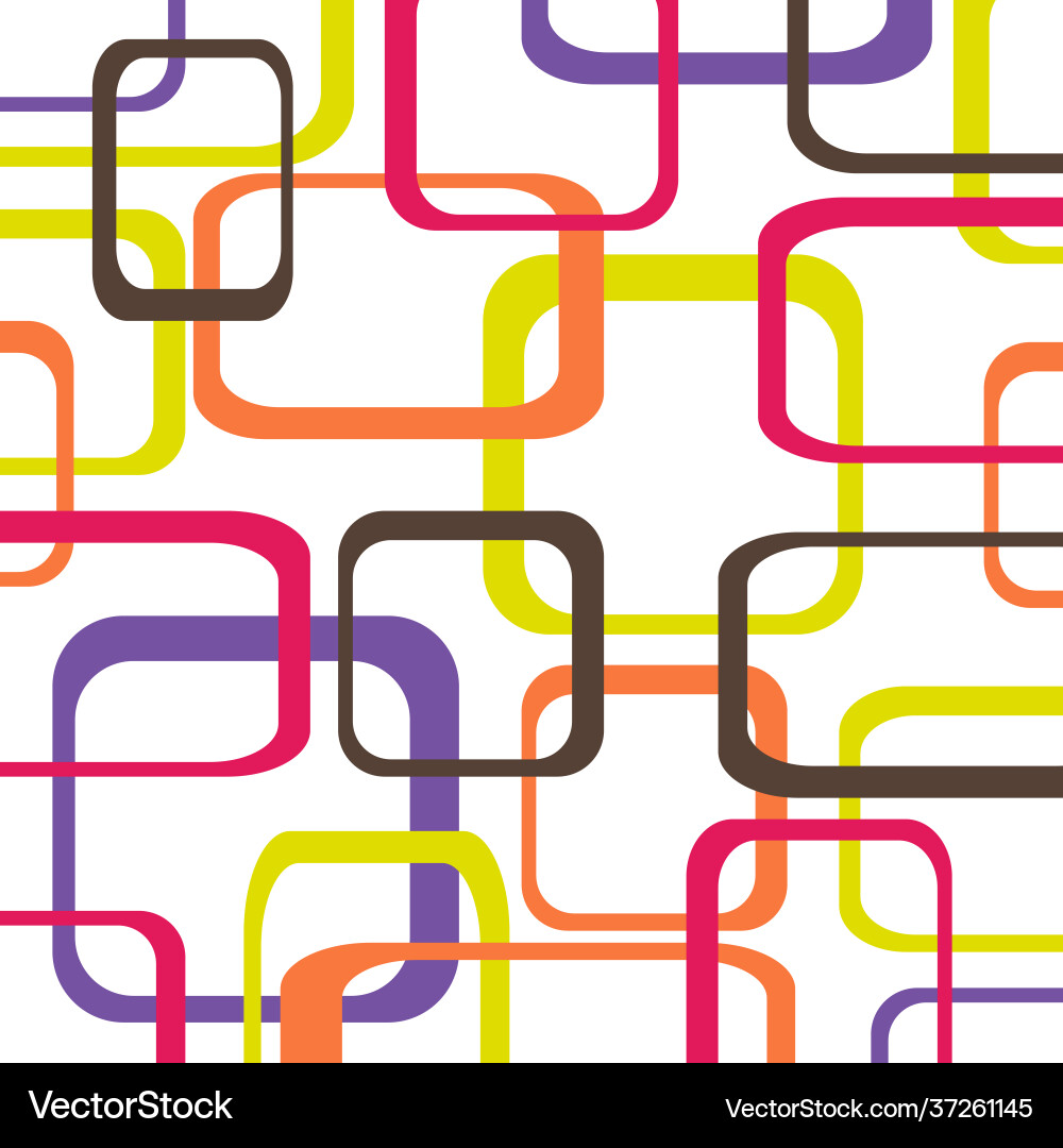 Retro pattern background with squares - rounded Retro pattern background with squares - rounded vector image