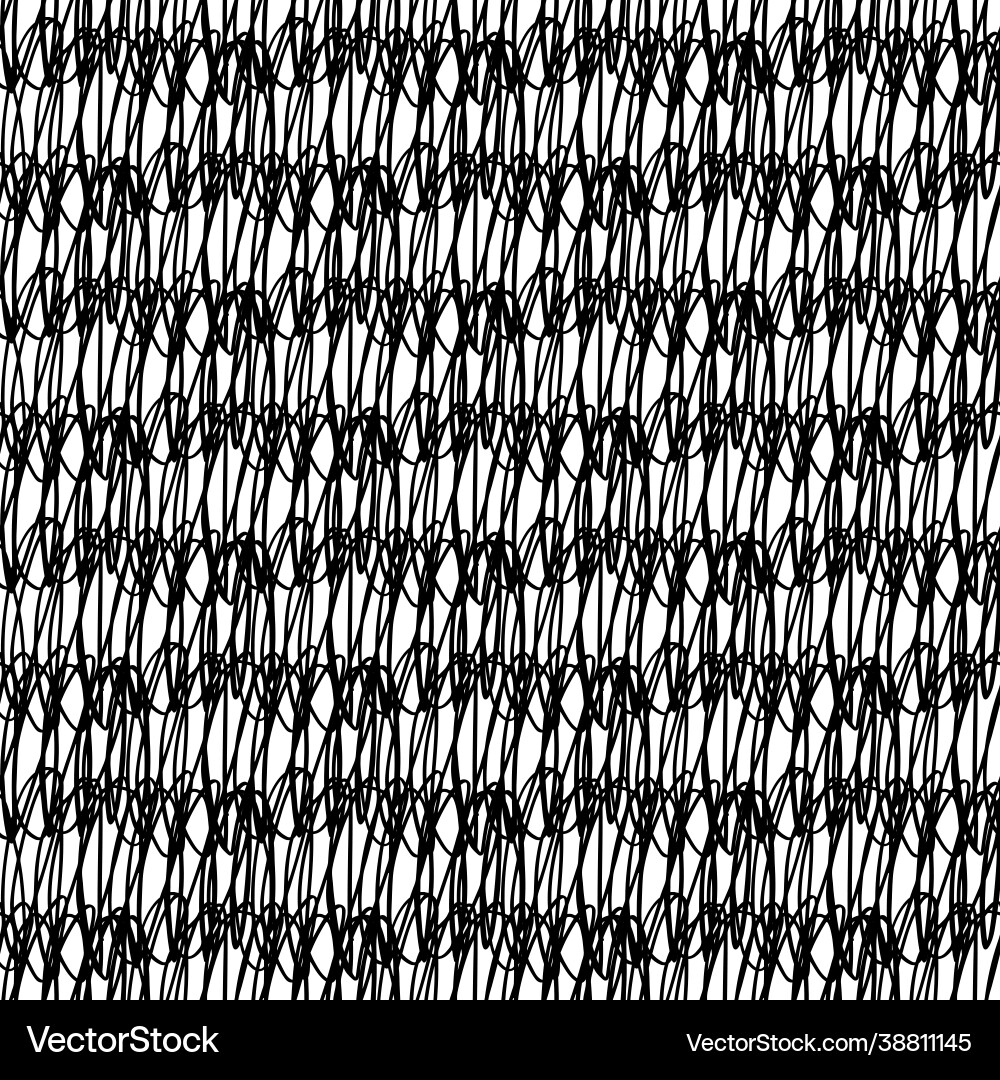 Seamless pattern brush stripes black color Seamless pattern brush stripes black color vector image
