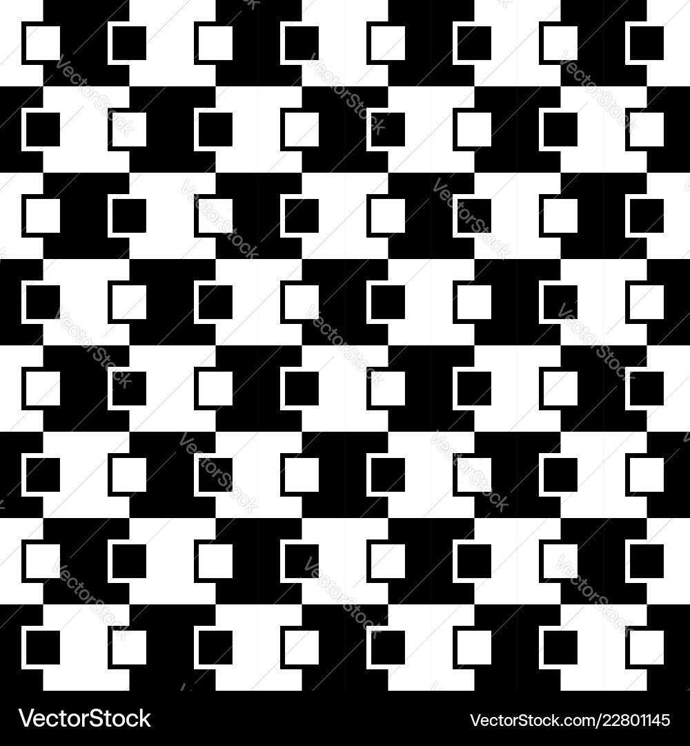 Squares abstract pattern monochrome seamlessly Squares abstract pattern monochrome seamlessly vector image