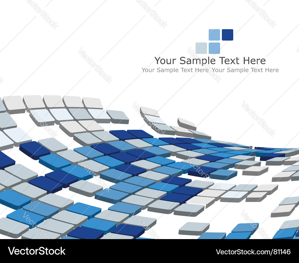 3D Checked Pattern Background vector image