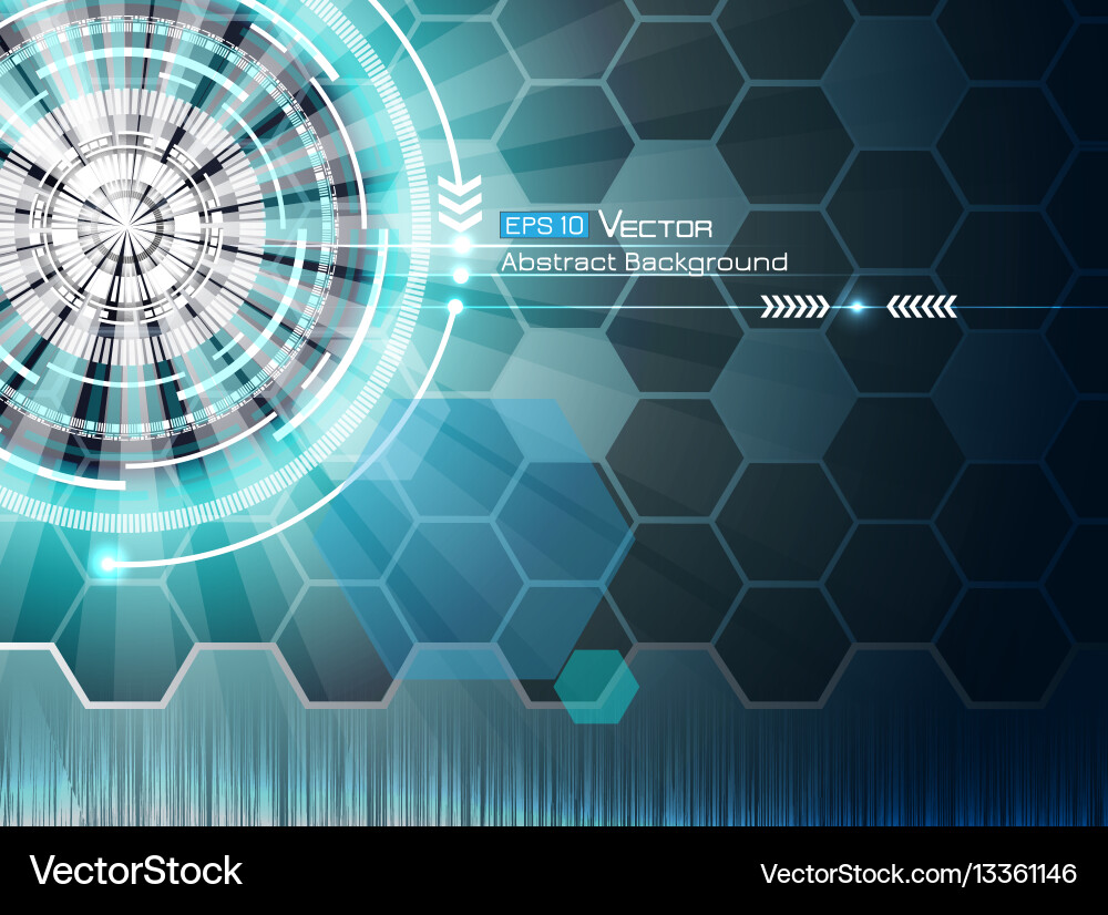 Background with futuristic elements 3 vector image