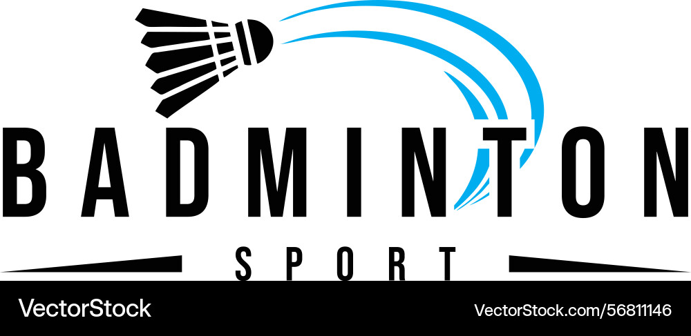 Badminton logo Badminton logo Vector Image