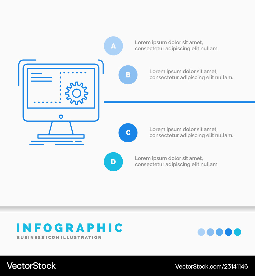 Command computer function process progress Command computer function process progress vector image