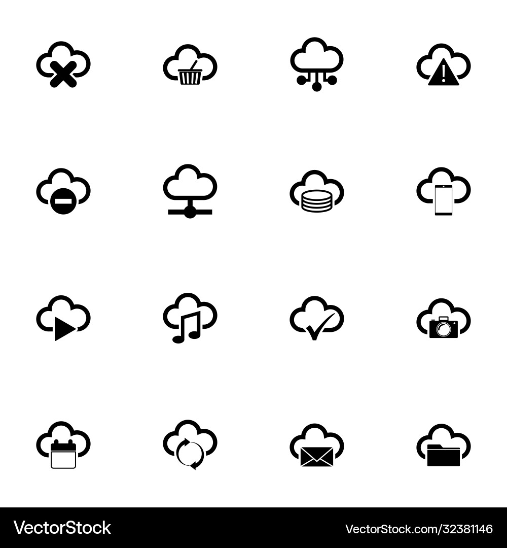 Computing cloud icon - expand to any size Computing cloud icon - expand to any size vector image