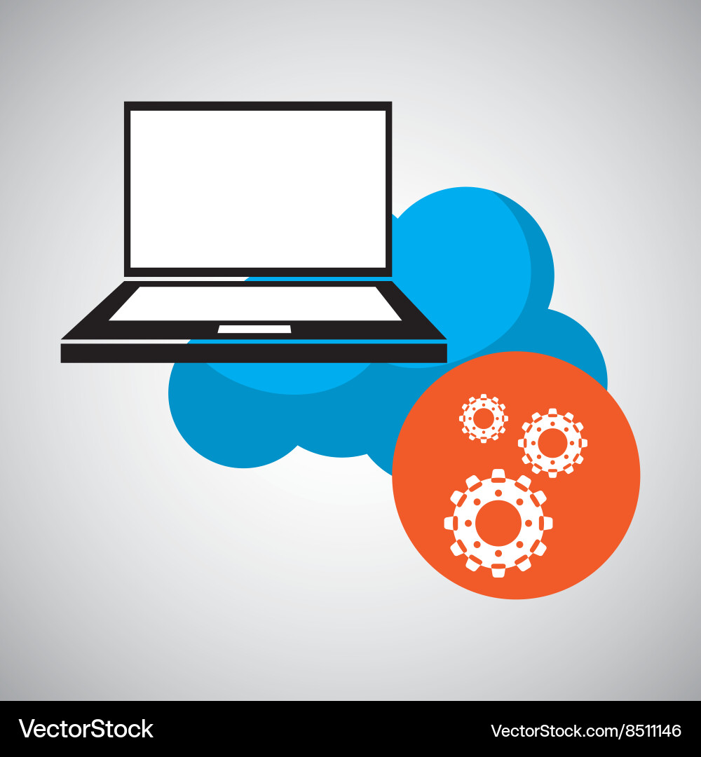 Flat about security system vector image