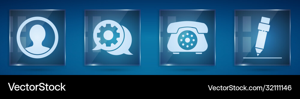 Set create account screen speech bubble chat Set create account screen speech bubble chat vector image