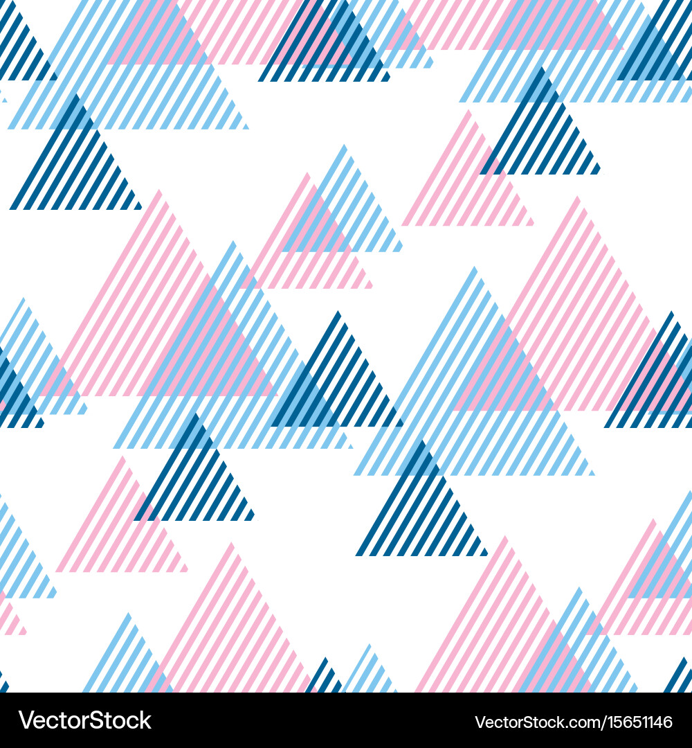 Striped Triangle Pattern Vector Image