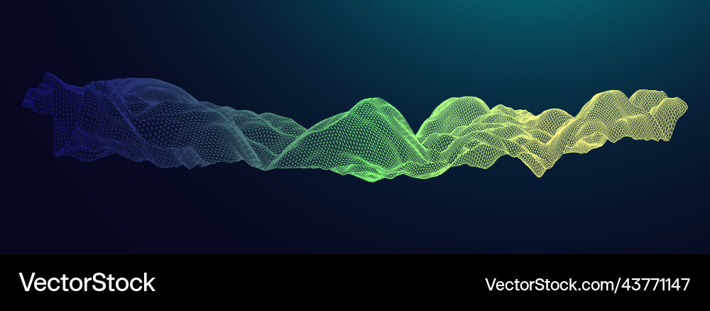 Abstract background with waves 3d surface Abstract background with waves 3d surface vector image