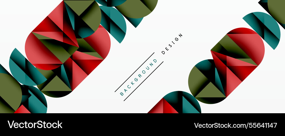 Abstract geometric pattern with intersecting vector image