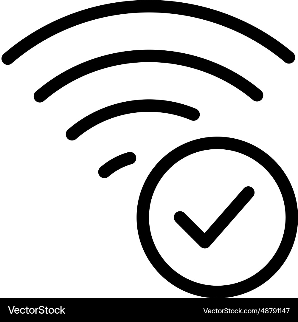 Checking the speed of wireless network vector image