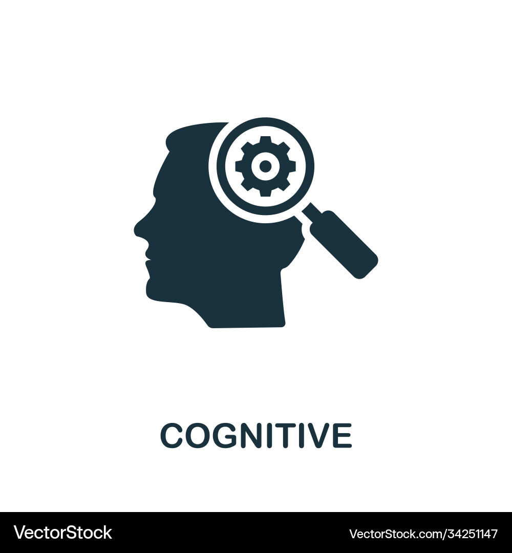 Cognitive icon simple element from life skills Cognitive icon simple element from life skills vector image