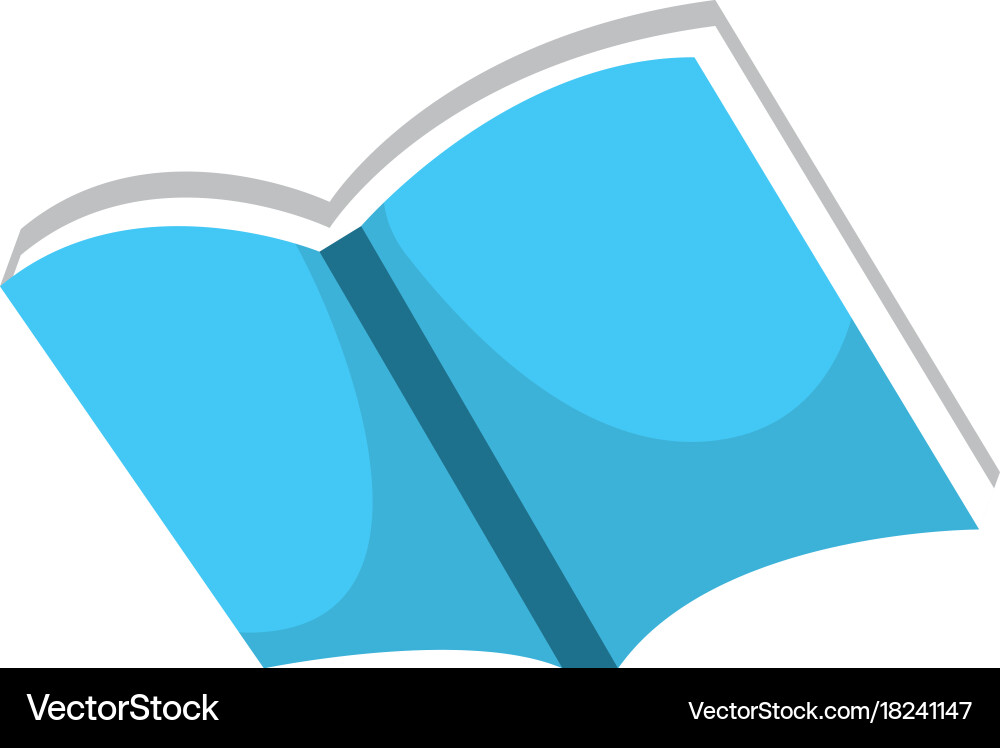 Open notebook paper document notes object vector image